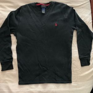 Ralph Lauren Black waffle knit